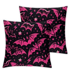 Ulloord Purple Throw Pillow Cover,Halloween Theme Cushion Cover for Car RV Camper Office, Pillowcase Outdoor Pillow Cover Single Pack