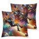 Ulloord Colorful Pillow Covers Cute Stripes Pillow Cases for Kids Boys Print Style Cushion Covers for Bedroom
