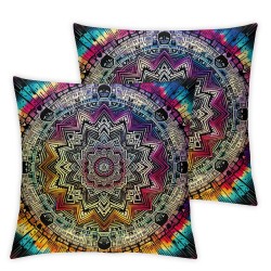 Ulloord Colorful Throw Pillow Cover Pillow Case Soft Square Cushion Cover for Couch Chairs