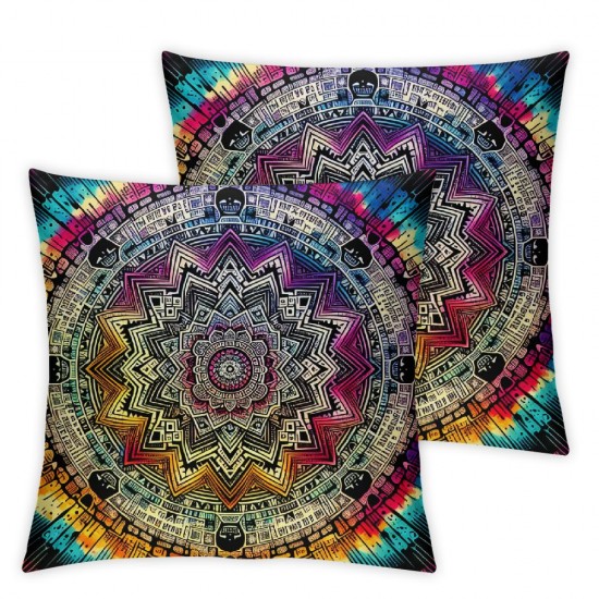 Ulloord Colorful Throw Pillow Cover Pillow Case Soft Square Cushion Cover for Couch Chairs