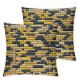 Ulloord Eight Bit Romantic Hidden Zipper Home Sofa Decorative Throw Pillow Cover Cushion Case Square Design Printed Pillowcase