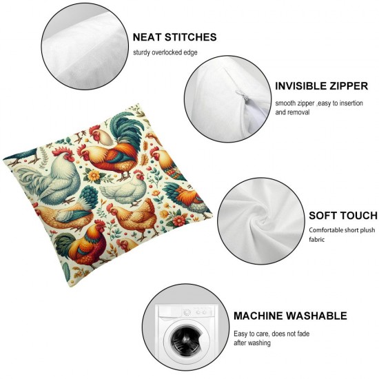 Ulloord Pillow Covers Decorative and and Grass Throw Pillow Covers Cushion Case for Sofa Bench Living Room Indoor Outdoor Home Decor