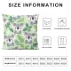 Ulloord Pillow Covers Decorative Green Throw Pillow Covers Cushion Case for Sofa Bench Living Room Indoor Outdoor Home Decor