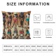 Ulloord Throw Pillow Covers Summer Travel Young Women Beach Back Cushion Cases Home Office Sofa Hidden Zipper Pillowcase Square  Two Sides Printed
