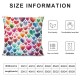Ulloord Rainbow Heart Decorative Throw Pillow Cover Case, Pillow Cases Square Standard Cushion Covers for Couch Sofa Bed