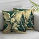 Ulloord Christmas Throw Pillow Covers Tree snowfl Pink Cozy line Square Zippered Outdoor Indoor Room Patio Porch Office College Dorm Washable Cushion Covers