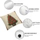Ulloord Christmas Throw Pillow Covers Gift Brown Green Soft line Room Decor car Porch boy Girl Adults Office Sofa Comfortable Chair Bedding Cushion Covers