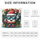 Ulloord Snowman Christmas Tree Pink Cute Pillow Covers Decorative Cushion Covers for Living Room Bedroom Bed Sofa