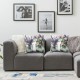 Ulloord Spring Pillow Covers Gray Throw Pillow Case Lavender Flower Truck Cushion Cover Floral Decorative Cushion Case for Home Office Couch,