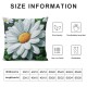 Ulloord Spring Daisy Pillow Covers , Decorative Throw Pillow Case Gray Buffalo Plaids Cushion Case for Couch Home Outdoor Sofa Decoration