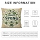 Ulloord  Spring Pillow Covers  Spring Green Leaves Throw Pillowcase Modern Home Sofa Bedroom Living Room Holiday Cushion Case Decorations