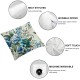 Ulloord Pillow Covers Floral Roses Throw Pillow Case Flowers Modern Decorative Cushion Cover for Home Office Couch Sofa Decoration,