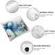 Ulloord Colorful Pillow Covers Case - with Flowers Pillowcase Animal Art Pillow Case Square Cushion Cover for Sofa Bedroom